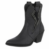 Bottines biker-western noires Dorota_