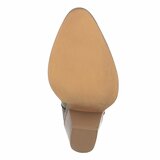 Bottines biker-western brunes kaki Dorota_