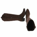 Hoge bruine suede western-biker laars Cheryl_