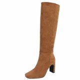 Camel hoge suede laars Alexandre_