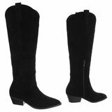 Zwarte hoge suede laars Jocelyne_