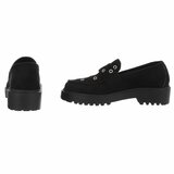 Zwarte suede mocassin Aneta_