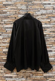 Trendy zwarte blouse in satijn_