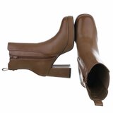 Bruin high heel enkellaarsje Veronica_