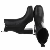 Zwart high heel enkellaarsje Veronica_