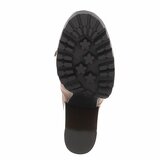 Kaki bruine hoge suede overknee laars Rilana_