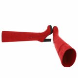 Rode hoge suede overknee laars Rilana_