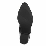 Half hoge zwarte suede western-biker laars Chilou_