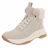 Beige hoge suede winter sneaker Imke_