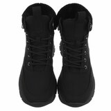 Zwarte hoge suede winter sneaker Imke_
