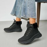 Zwarte hoge suede winter sneaker Imke_