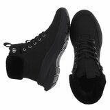 Zwarte hoge suede winter sneaker Imke_