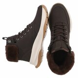 Bruine hoge suede winter sneaker Imke_
