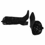 Halfhoge zwarte daimen laars Cynthia_