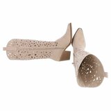 Bottes mi-hautes en daim beige Cynthia_