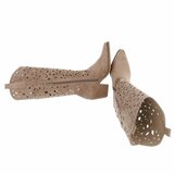 Halfhoge kaki bruine daimen laars Cynthia_