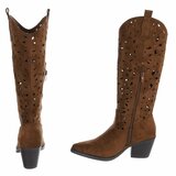 Halfhoge licht bruine daimen laars Cynthia_