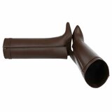 Hoge bruine wedge laars met omslag Chalissa_