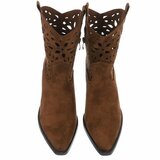 Licht bruin western-biker enkellaarsje Cherony_