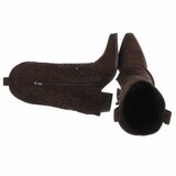 Bottes en daim marron clair à rabat Cherona_