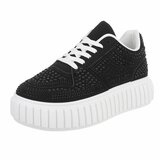 Zwarte lage sneaker Cesina_