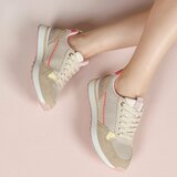 Baskets brunes kaki Cesanna_