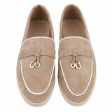 Chaussures basses en daim brun kaki Dulcia_