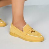 Chaussures basses en daim jaune Dulcia_