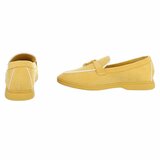 Chaussures basses en daim jaune Dulcia_