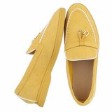 Chaussures basses en daim jaune Dulcia_