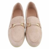 Mocassins en daim beige Elizon_