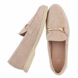 Mocassins en daim beige Elizon_