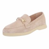 Mocassins en daim beige Elizon_