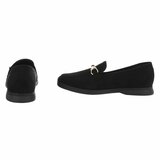 Mocassins en daim noir Elizon_