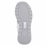 Baskets blanches Alegra avec accents argentés_