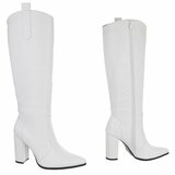 Hoge witte laars Dilara_