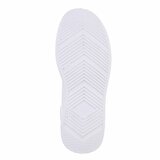 Baskets blanches Davina avec accents fuchsia_