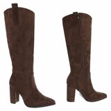 Hoge bruine suede laars Dilara _