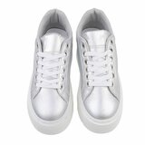 Baskets argent Doutzen_