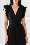 Elegante zwarte plisse jumpsuit_