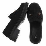 Zwarte suede mocassin Dagmar_