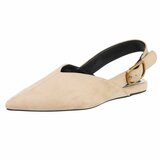 Beige suede slingback sandaal Annemie_