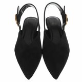Zwarte suede slingback sandaal Annemie_