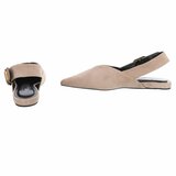 Kaki bruine suede slingback sandaal Annemie_