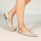 Kaki bruine suede slingback sandaal Annemie_