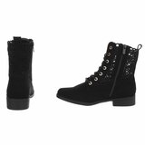 Zwart daimen enkellaarsje Dounia_