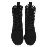 Zwart daimen enkellaarsje Dounia_