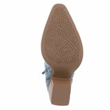 Bottines biker-western bleues claires Nabia_