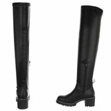Zwarte hoge overknee laars Lucia_