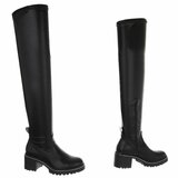 Zwarte hoge overknee laars Lucia_